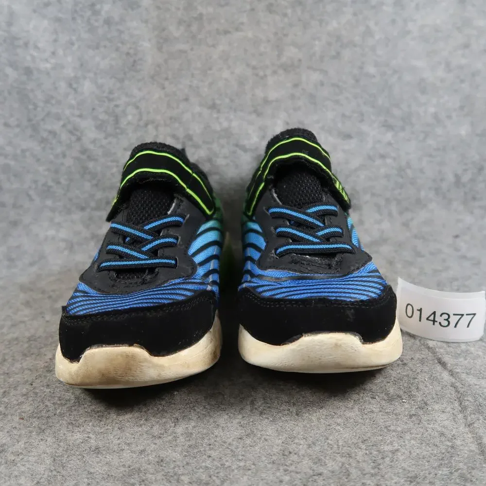 Athletic Works Shoes Kids 2 Sneakers Casual Easy On Blue Green Boys Play School